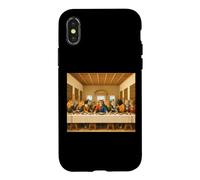 Le dernier souper pour Chats, Funny Cats, Cat Lovers, Cat Art Classic Coque pour iPhone X/XS