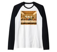 Le dernier souper pour Chats, Funny Cats, Cat Lovers, Cat Art Classic Manche Raglan