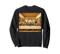 Le dernier souper pour Chats, Funny Cats, Cat Lovers, Cat Art Classic Sweatshirt