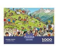 Le dernier Sprint de la Course à vélo Puzzle en Bois Imperméable DIY Puzzles De 1000 Pièces pour Adultes Cadeaux Amusant De Décoration pour La Maison