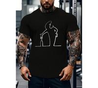 Le dernier style d'un t-shirt premium pour hommes respirant, à séchage rapide et anti-transpiration, avec un col ras-du-cou et un élément stretch, facile d'entretien et polyvalent, de la collection T-