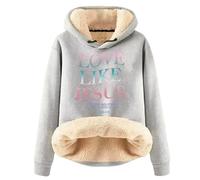 Le dernier sweat à capuche tendance automne et hiver en velours épais et chaud cardigan uni pour femme, Gris clair., XL