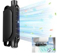 Le dernier ventilateur de siège auto avec double Turbo conception de vent fort,3 vitesses réglable USB ventilateur de dossier de voiture pour toutes les jeeps de voiture,camion de camping (Noir)
