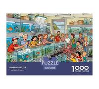 Le désastre de l'heure d'alimentation au Magasin d'aquarium Puzzle en Bois Imperméable DIY Puzzles De 1000 Pièces pour Adultes Cadeaux Défi Et Casse-tête De Décoration pour La Maison