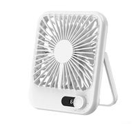 Le design compact et pliable rencontre la fonctionnalité dans ce ventilateur de bureau silencieux (blanc)
