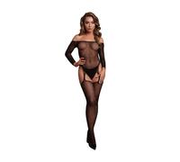 Le Désir Bodystocking Noir Scintillant XS/XL