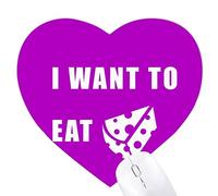 le désir de manger du fromage. Jeux de tapis de souris en forme de coeur