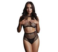 Le Désir - Duo Net Ensemble 2 pièces avec soutien-gorge - noir