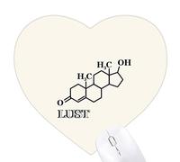 Le désir - la structure moléculaire de l 'amour Jeux de tapis de souris en forme de coeur