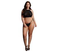 Le Désir Plus Size - ensemble de fête strass - noir (XL-3XL)