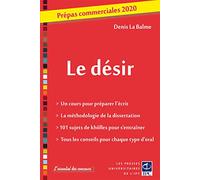 Le désir - Prépas commerciales 2020