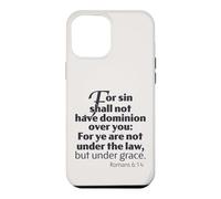 Le dessein de la grâce, Non Pas sous la Loi mais sous la grâce, Romains 6:14 Hommes Coque pour iPhone 12 Pro Max
