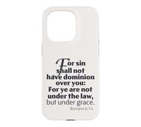Le dessein de la grâce, Non Pas sous la Loi mais sous la grâce, Romains 6:14 Hommes Coque pour iPhone 15 Pro
