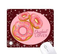 le dessert beignet western sweet food tapis de souris en hiver flocon de neige