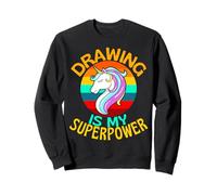 Le Dessin est Mon Amant de Licorne Superpuissance Sweatshirt