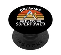 Le Dessin est Mon Super dessinateur PopSockets PopGrip Adhésif