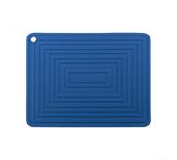 Le dessous de plat en silicone de 29 x 23 cm offre une performance constante, que ce soit sous des ustensiles de cuisine chauds ou humides pour les ustensiles de cuisine (bleu)