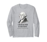 Le Destin Commence avec Le Personnage George Washington Manche Longue