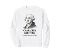 Le Destin Commence avec Le Personnage George Washington Sweatshirt