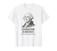 Le Destin Commence avec Le Personnage George Washington T-Shirt