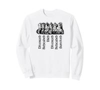Le Destin des Six épouses d'Henri VIII Estampe Noire Sweatshirt