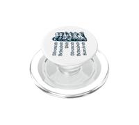 Le Destin des Six épouses d'Henri VIII Navy Print PopSockets PopGrip pour MagSafe
