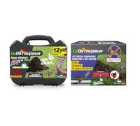 Kit Anti Taupes Complet Valisette + 4 Recharges & Kit Pièges Anti Campagnols- Piège Anti Taupes Rats & Campagnols - Utilisable en Toute Sécurité et sous La Pluie - DETAUPCAMPE