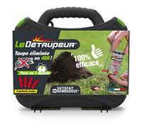 DETAUPEUR Kit Complet Valisette + 4 Recharges Piege Anti Taupes et Rats Taupiers | Utilisable sous la Pluie | Utilisable en Toute Sécurité