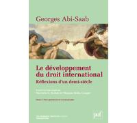 Le développement du droit international : réflexions d'un demi-siècle