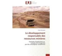 Le développement responsable des ressources minières MERCKAERT-C (Auteur)