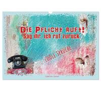 Le devoir m'appelle ! Dis-lui que je la rappelle., Version française (Calendrier mural 2026 DIN A3 portrait), Calendrier CALVENDO mensuel