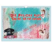 Le devoir m'appelle ! Dis-lui que je la rappelle., Version française (Calendrier mural 2026 DIN A4 portrait), Calendrier CALVENDO mensuel