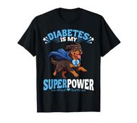 Le diabète canin Rottweiler est Mon Super défenseur du diabète T-Shirt