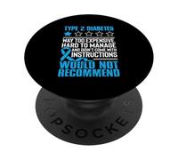 Le diabète de Type 2 est trop coûteux et Difficile à gérer PopSockets PopGrip Adhésif