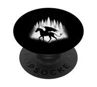 Le Diable de Jersey se promène dans la forêt Blanche en soirée PopSockets PopGrip Adhésif