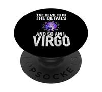 Le Diable est dans Les détails et Moi Aussi la Vierge PopSockets PopGrip Adhésif