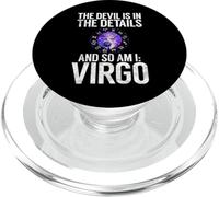 Le Diable est dans Les détails et Moi Aussi la Vierge PopSockets PopGrip pour MagSafe