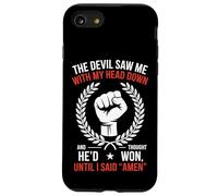 Le diable m'a vu de ma tête et a cru qu'il avait gagné, jusqu'à ce que je dise Amen Coque pour iPhone SE (2020) / 7 / 8