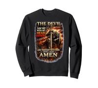 Le Diable m'a vu de ma tête et a cru qu'il Avait gagné, jusqu'à ce Que Je dise Amen Sweatshirt