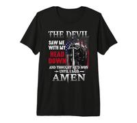 Le Diable m'a vu de ma tête et a cru qu'il Avait gagné, jusqu'à ce Que Je dise Amen T-Shirt Haut de Gamme