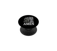 Le Diable m'a vu la tête baissée et a pensé qu'il Avait gagné. Amen PopSockets PopGrip Adhésif