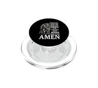 Le Diable m'a vu la tête baissée et a pensé qu'il Avait gagné. Amen PopSockets PopGrip pour MagSafe