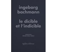 Le dicible et l'indicible Essais Radiophoniques - Ingeborg Bachmann - Ypsilon - broché - Essai