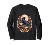 Le Dicton Folklorique de Funny Eat The Rich Crow Vintage Manche Longue