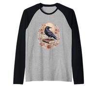 Le Dicton Folklorique de Funny Eat The Rich Crow Vintage Manche Raglan