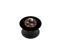 Le Dicton Folklorique de Funny Eat The Rich Crow Vintage PopSockets PopGrip Adhésif