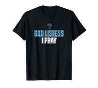 Le Dieu chrétien écoute, Je Prie, la Foi, la prière, Le Guerrier T-Shirt