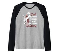 Le Dieu du Cancer de la tête du Cou Donne des Combats Les Plus durs et Les Plus Soldats Manche Raglan