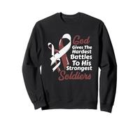 Le Dieu du Cancer de la tête du Cou Donne des Combats Les Plus durs et Les Plus Soldats Sweatshirt