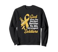 Le Dieu du Cancer de l'enfance Donne des Combats Les Plus durs et Les Plus Soldats Sweatshirt